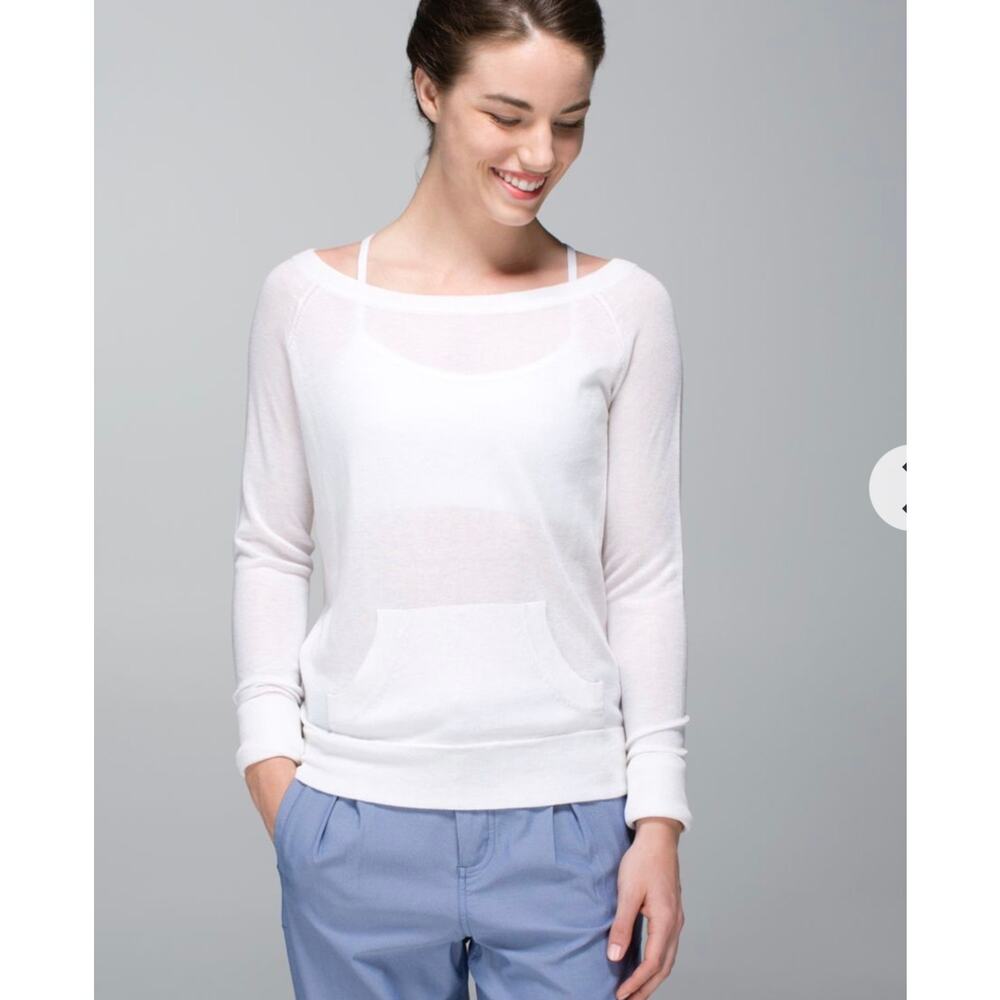 LululemonChai Time Pullover light weight cream sw… - image 1